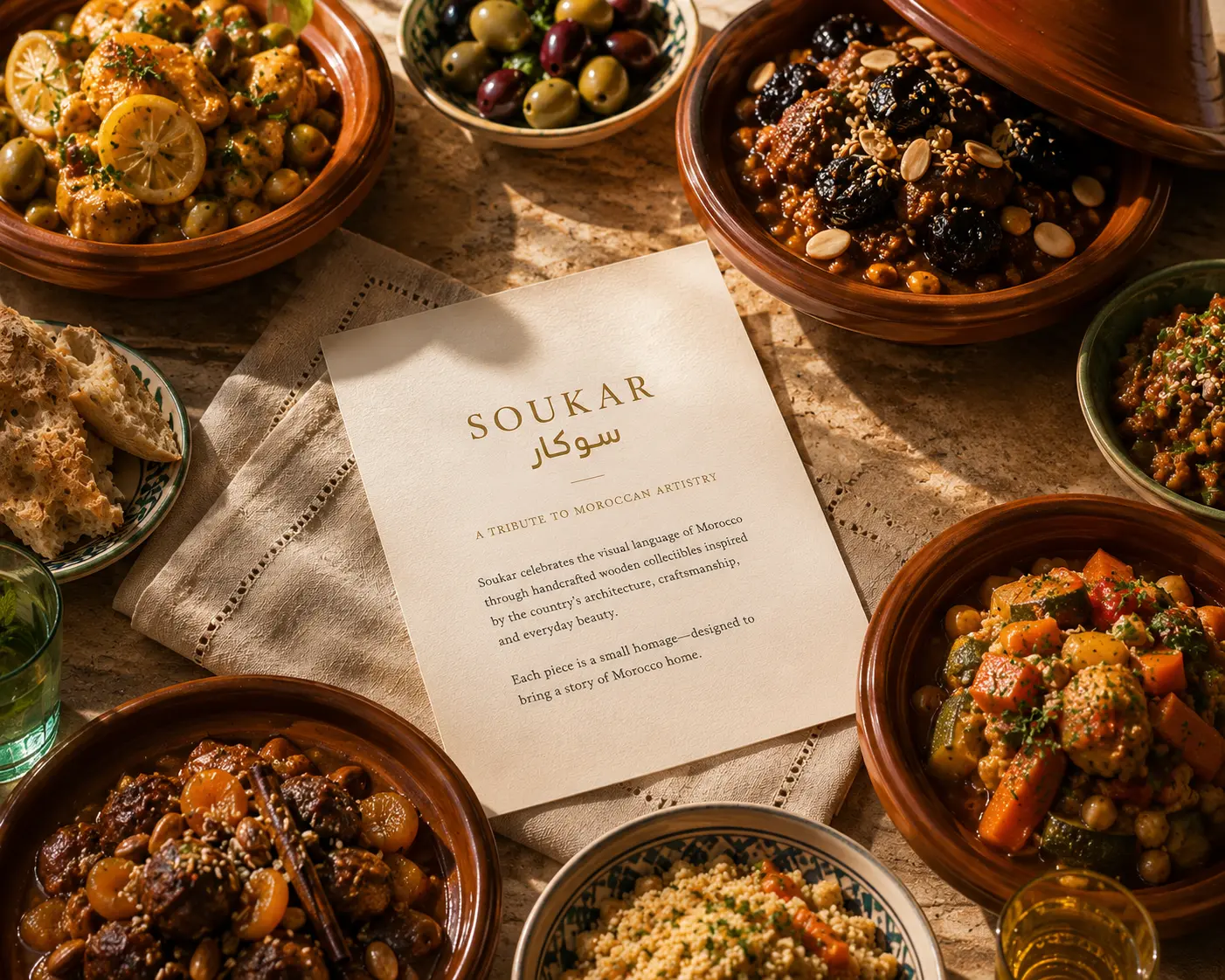 Set the table — the collection returned to Moroccan hospitality.
